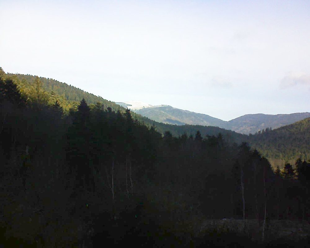 Le petit ballon vu depuis le Domaine Langmatt à Murbach le 04.01.2019 à 11:00 Le petit ballon (Alsace, Vosges) le 04.01.2019 à 11:00