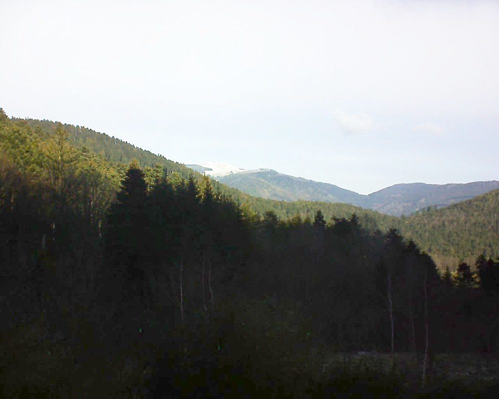 Le petit ballon vu depuis le Domaine Langmatt à Murbach le 04.01.2019 à 11:15 Le petit ballon (Alsace, Vosges) le 04.01.2019 à 11:15