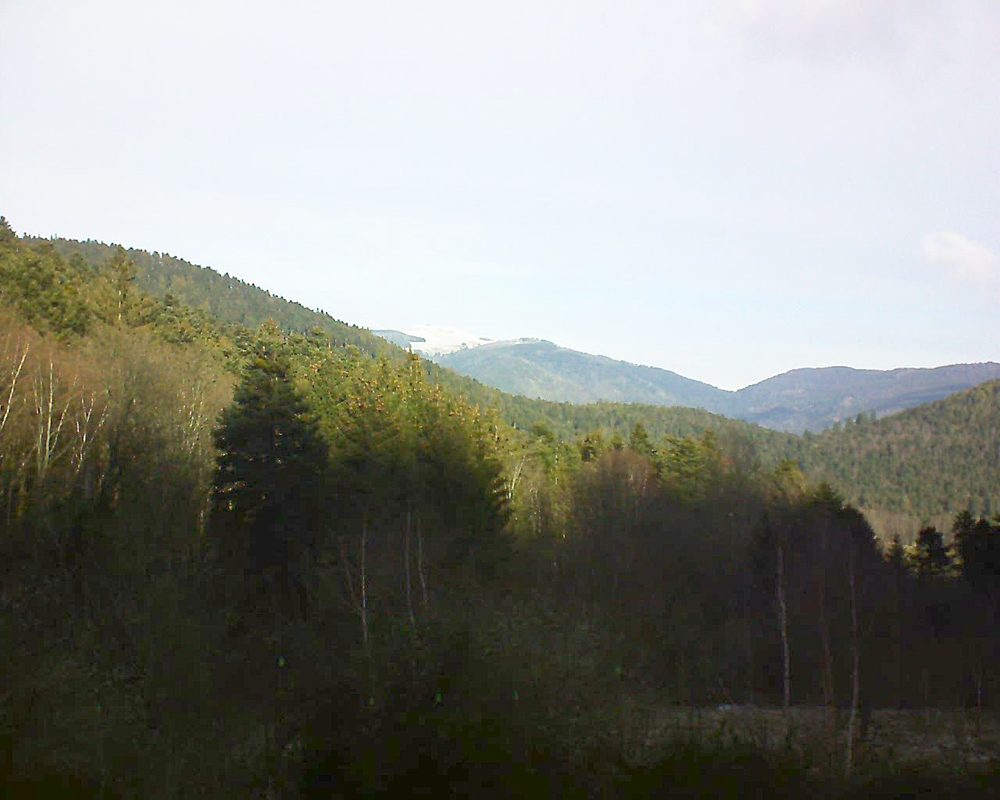 Le petit ballon vu depuis le Domaine Langmatt à Murbach le 04.01.2019 à 11:30 Le petit ballon (Alsace, Vosges) le 04.01.2019 à 11:30