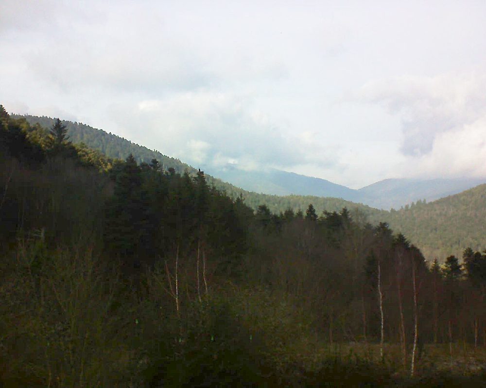 Le petit ballon vu depuis le Domaine Langmatt à Murbach le 04.01.2019 à 14:00 Le petit ballon (Alsace, Vosges) le 04.01.2019 à 14:00