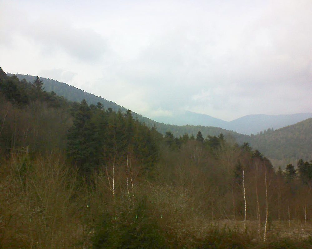 Le petit ballon vu depuis le Domaine Langmatt à Murbach le 04.01.2019 à 14:30 Le petit ballon (Alsace, Vosges) le 04.01.2019 à 14:30