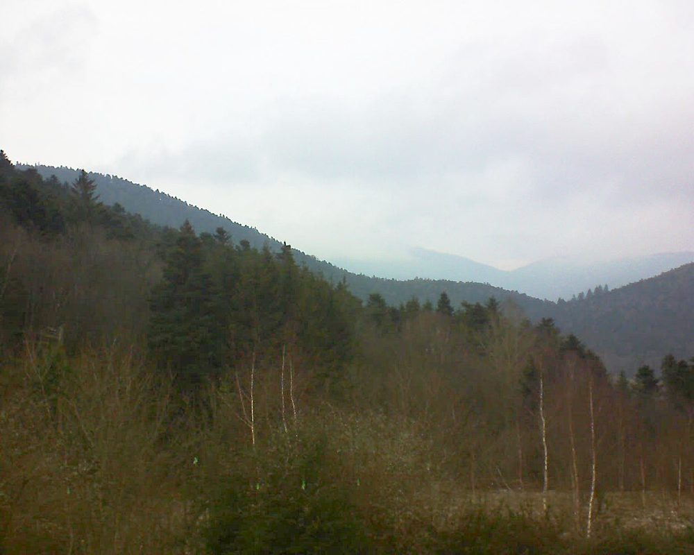 Le petit ballon vu depuis le Domaine Langmatt à Murbach le 04.01.2019 à 14:45 Le petit ballon (Alsace, Vosges) le 04.01.2019 à 14:45