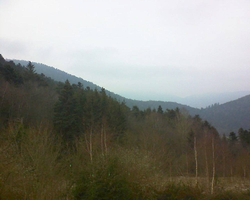 Le petit ballon vu depuis le Domaine Langmatt à Murbach le 04.01.2019 à 15:30 Le petit ballon (Alsace, Vosges) le 04.01.2019 à 15:30