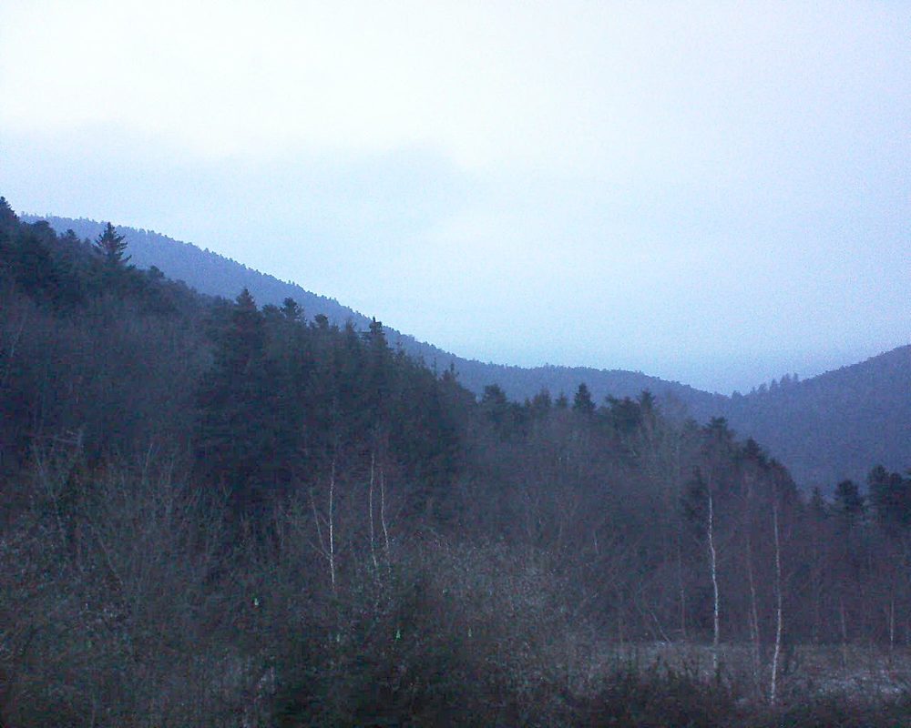 Le petit ballon vu depuis le Domaine Langmatt à Murbach le 04.01.2019 à 17:00 Le petit ballon (Alsace, Vosges) le 04.01.2019 à 17:00