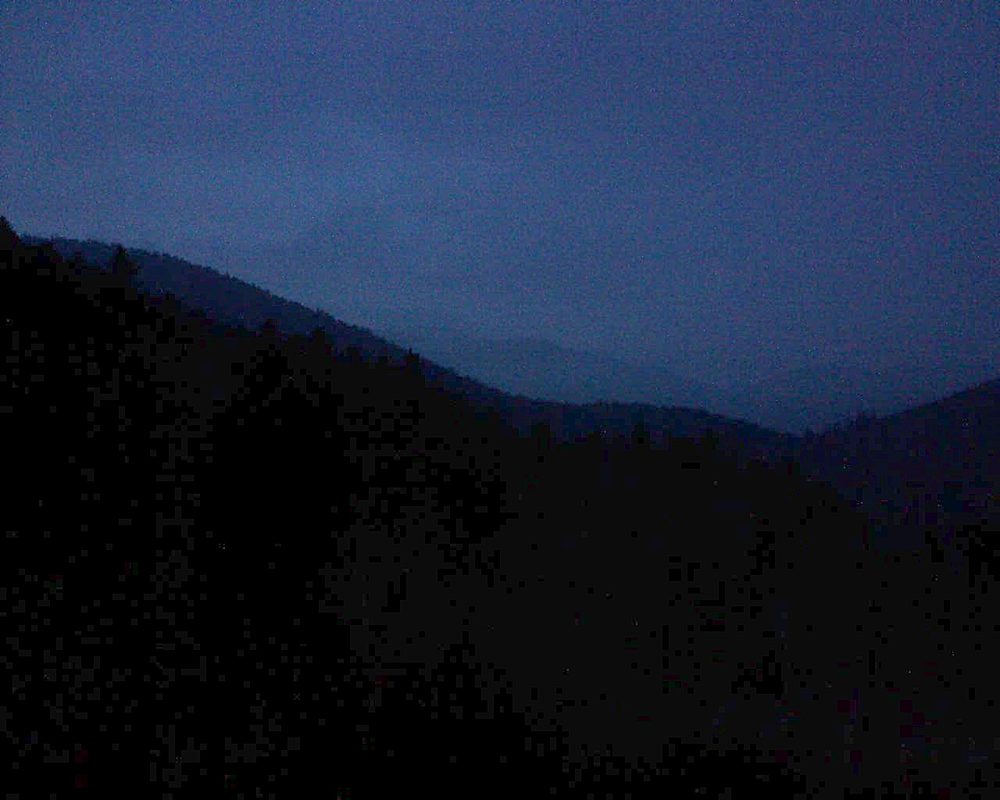 Le petit ballon vu depuis le Domaine Langmatt à Murbach le 04.01.2019 à 17:15 Le petit ballon (Alsace, Vosges) le 04.01.2019 à 17:15