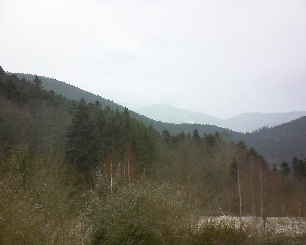 Le petit ballon vu depuis le Domaine Langmatt à Murbach le 05.01.2019 à 10:45 Le petit ballon (Alsace, Vosges) le 05.01.2019 à 10:45