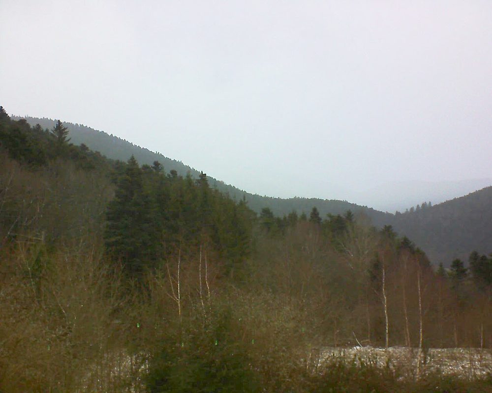 Le petit ballon vu depuis le Domaine Langmatt à Murbach le 05.01.2019 à 11:45 Le petit ballon (Alsace, Vosges) le 05.01.2019 à 11:45