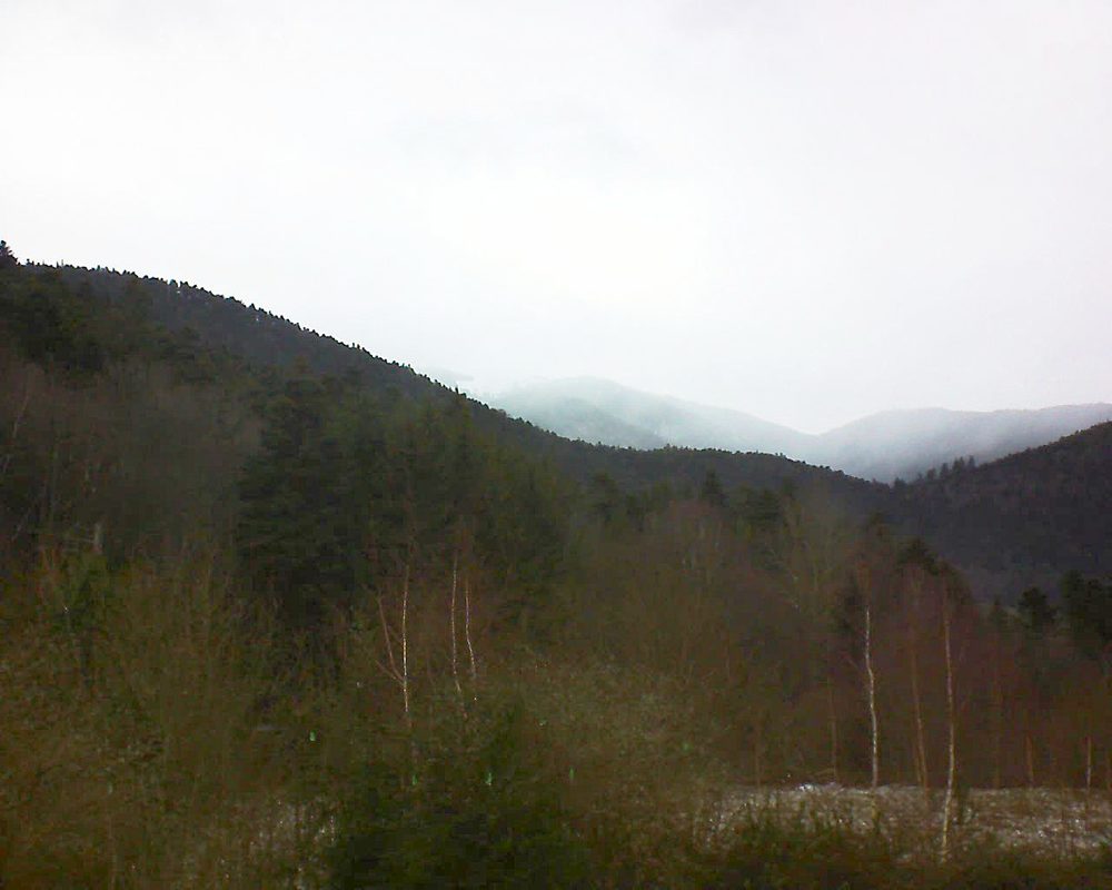 Le petit ballon vu depuis le Domaine Langmatt à Murbach le 05.01.2019 à 12:15 Le petit ballon (Alsace, Vosges) le 05.01.2019 à 12:15