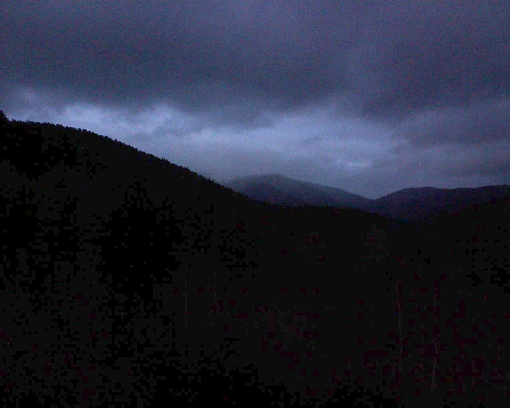 Le petit ballon vu depuis le Domaine Langmatt à Murbach le 05.01.2019 à 17:15 Le petit ballon (Alsace, Vosges) le 05.01.2019 à 17:15