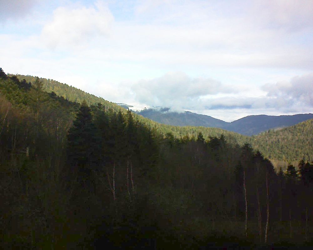 Le petit ballon vu depuis le Domaine Langmatt à Murbach le 06.01.2019 à 11:15 Le petit ballon (Alsace, Vosges) le 06.01.2019 à 11:15