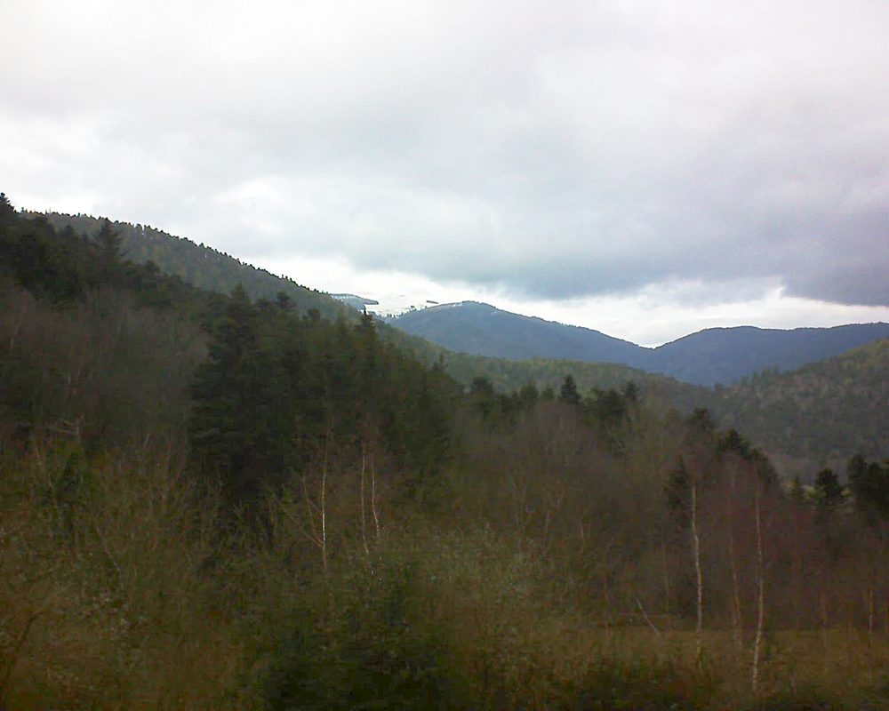 Le petit ballon vu depuis le Domaine Langmatt à Murbach le 06.01.2019 à 13:00 Le petit ballon (Alsace, Vosges) le 06.01.2019 à 13:00