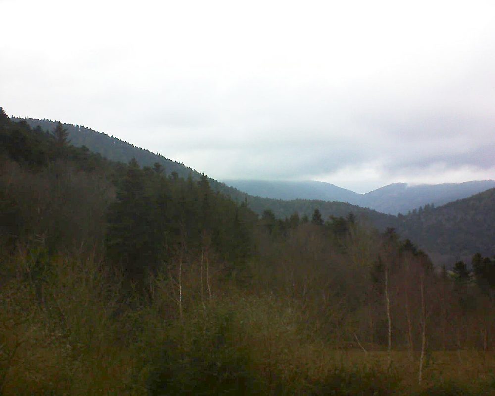 Le petit ballon vu depuis le Domaine Langmatt à Murbach le 06.01.2019 à 14:00 Le petit ballon (Alsace, Vosges) le 06.01.2019 à 14:00