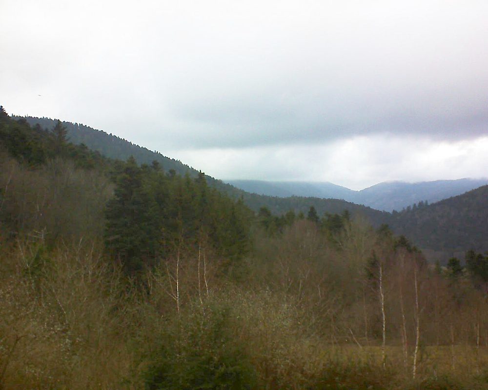 Le petit ballon vu depuis le Domaine Langmatt à Murbach le 06.01.2019 à 14:15 Le petit ballon (Alsace, Vosges) le 06.01.2019 à 14:15