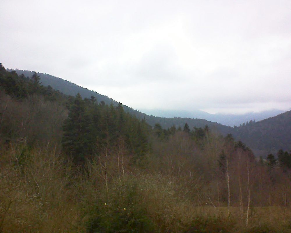 Le petit ballon vu depuis le Domaine Langmatt à Murbach le 06.01.2019 à 15:00 Le petit ballon (Alsace, Vosges) le 06.01.2019 à 15:00