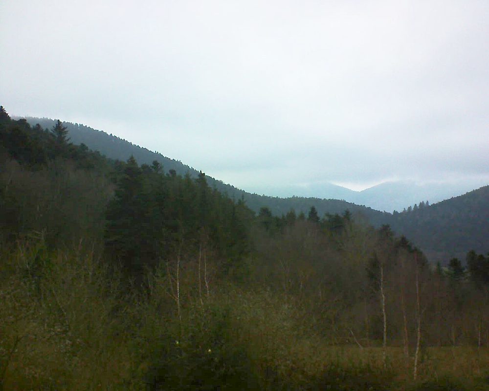 Le petit ballon vu depuis le Domaine Langmatt à Murbach le 06.01.2019 à 15:30 Le petit ballon (Alsace, Vosges) le 06.01.2019 à 15:30