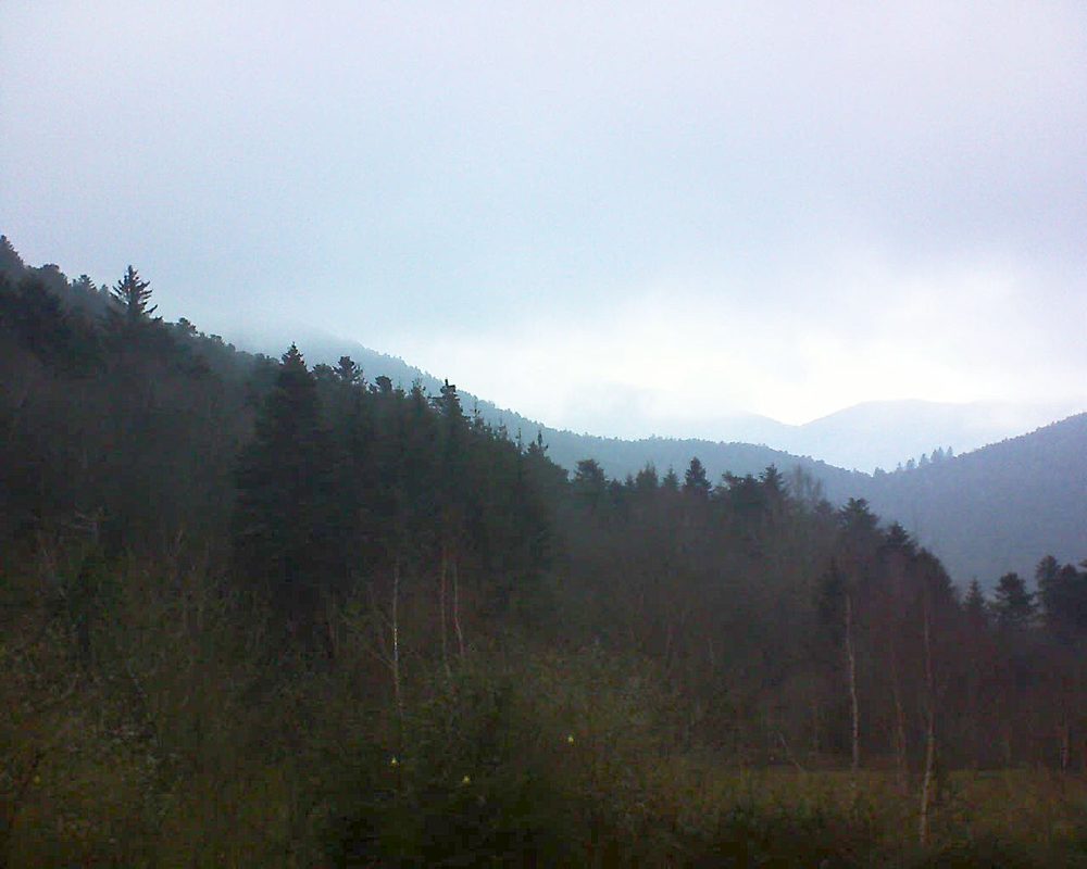 Le petit ballon vu depuis le Domaine Langmatt à Murbach le 06.01.2019 à 16:00 Le petit ballon (Alsace, Vosges) le 06.01.2019 à 16:00