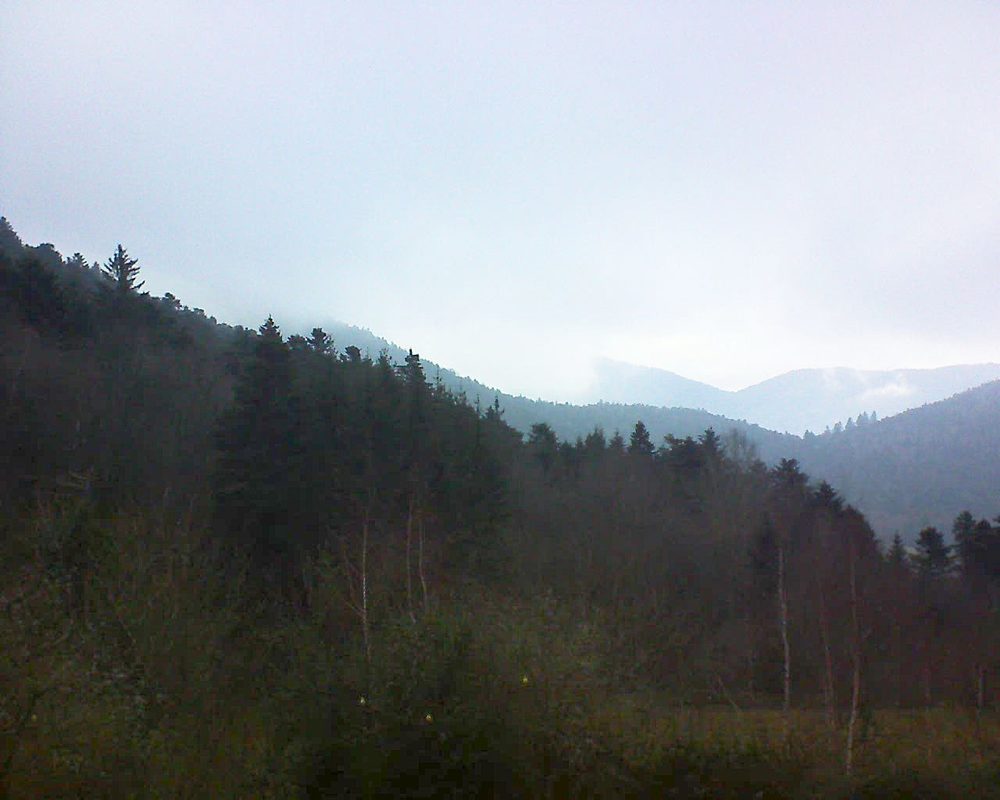 Le petit ballon vu depuis le Domaine Langmatt à Murbach le 06.01.2019 à 16:15 Le petit ballon (Alsace, Vosges) le 06.01.2019 à 16:15