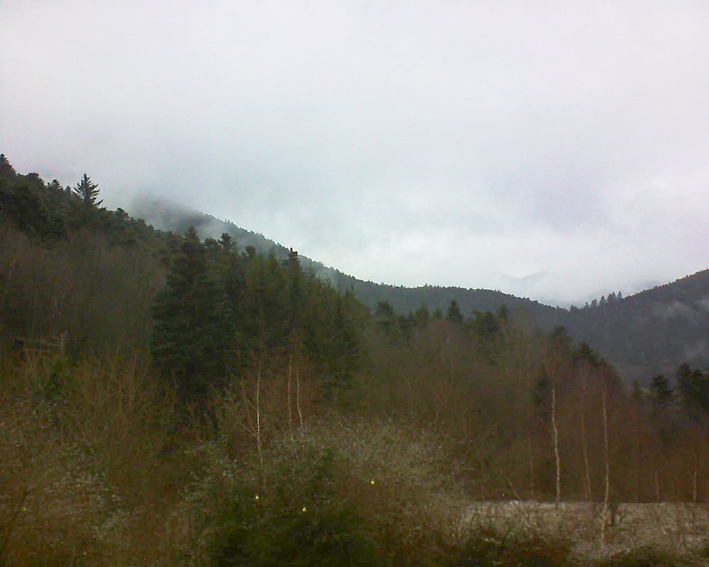 Le petit ballon vu depuis le Domaine Langmatt à Murbach le 07.01.2019 à 11:15 Le petit ballon (Alsace, Vosges) le 07.01.2019 à 11:15