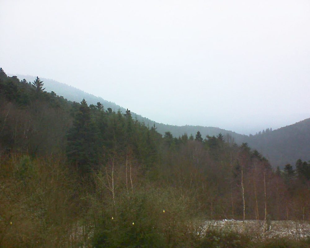 Le petit ballon vu depuis le Domaine Langmatt à Murbach le 08.01.2019 à 09:00 Le petit ballon (Alsace, Vosges) le 08.01.2019 à 09:00