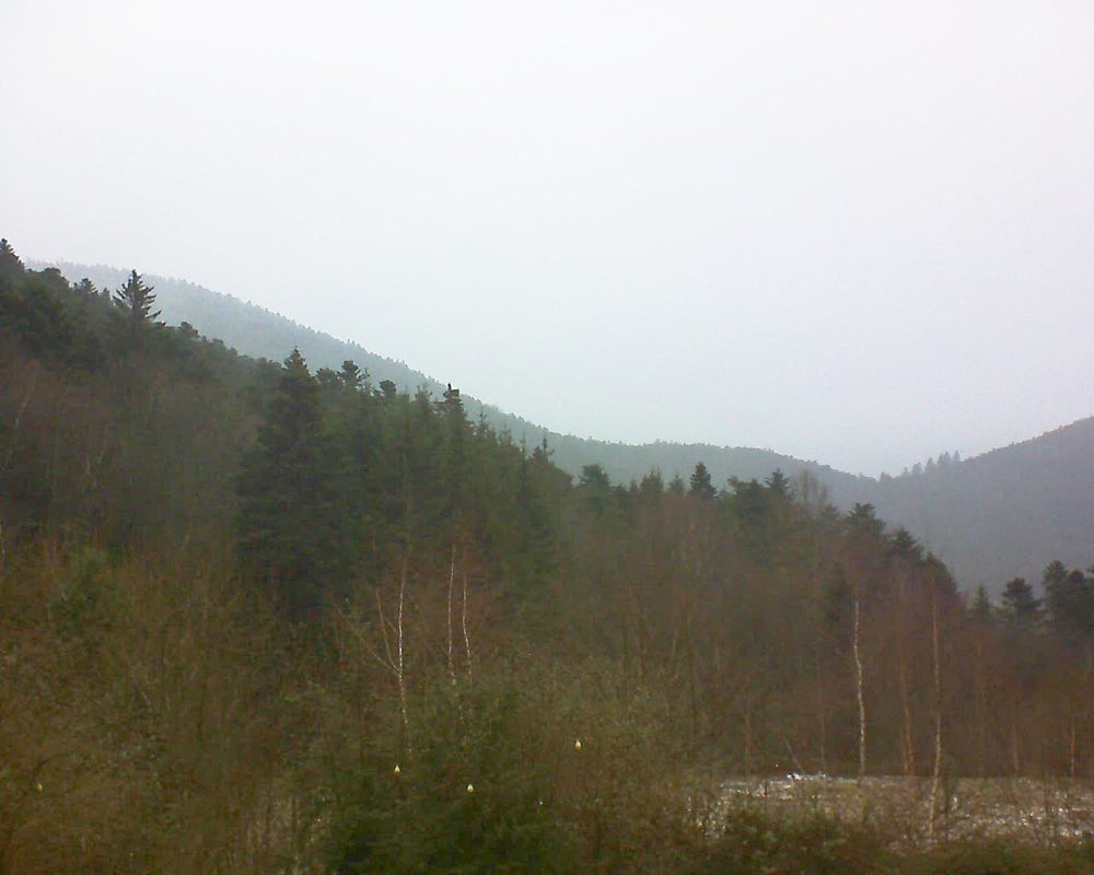 Le petit ballon vu depuis le Domaine Langmatt à Murbach le 08.01.2019 à 10:15 Le petit ballon (Alsace, Vosges) le 08.01.2019 à 10:15