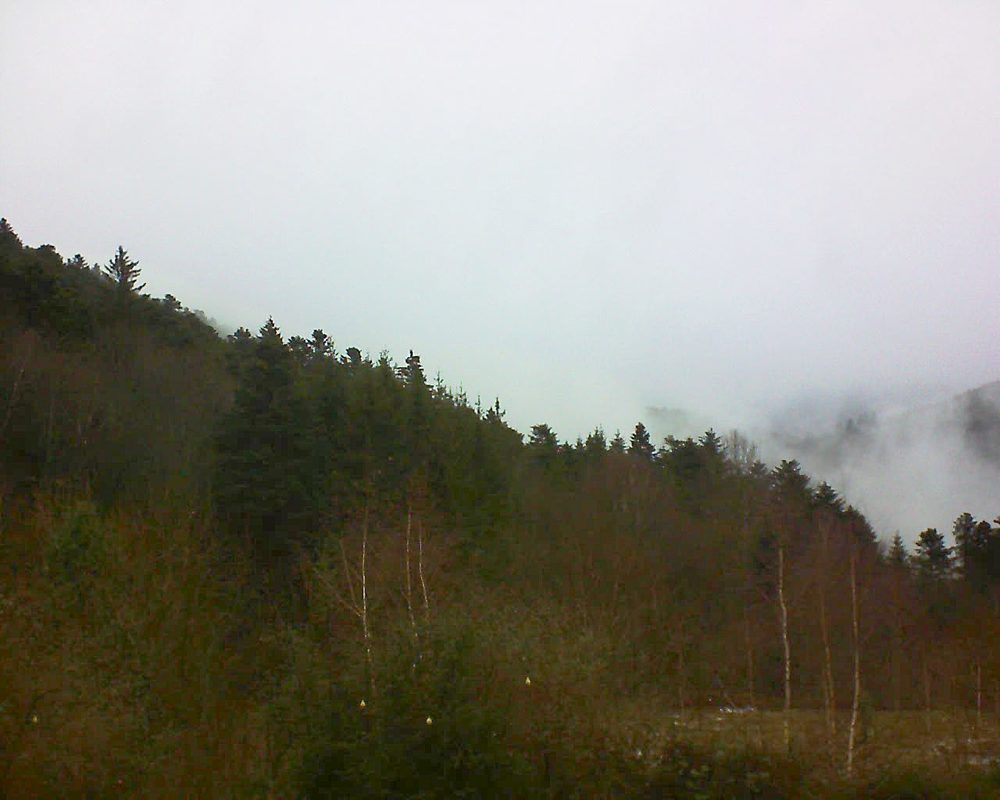 Le petit ballon vu depuis le Domaine Langmatt à Murbach le 08.01.2019 à 11:30 Le petit ballon (Alsace, Vosges) le 08.01.2019 à 11:30
