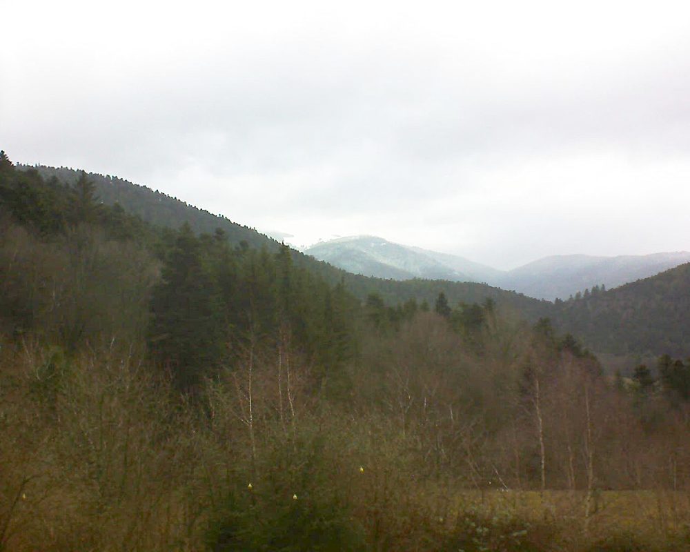Le petit ballon vu depuis le Domaine Langmatt à Murbach le 08.01.2019 à 13:30 Le petit ballon (Alsace, Vosges) le 08.01.2019 à 13:30
