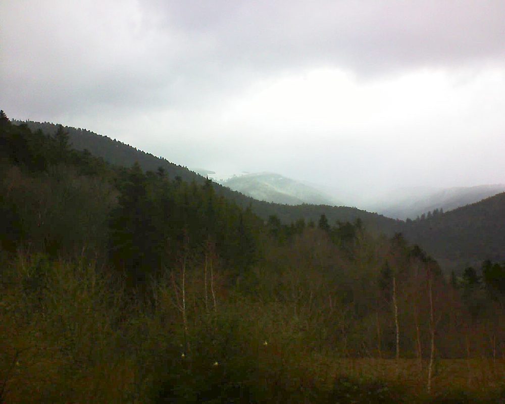 Le petit ballon vu depuis le Domaine Langmatt à Murbach le 08.01.2019 à 13:45 Le petit ballon (Alsace, Vosges) le 08.01.2019 à 13:45