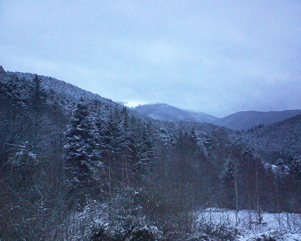 Le petit ballon vu depuis le Domaine Langmatt à Murbach le 10.01.2019 à 08:15 Le petit ballon (Alsace, Vosges) le 10.01.2019 à 08:15