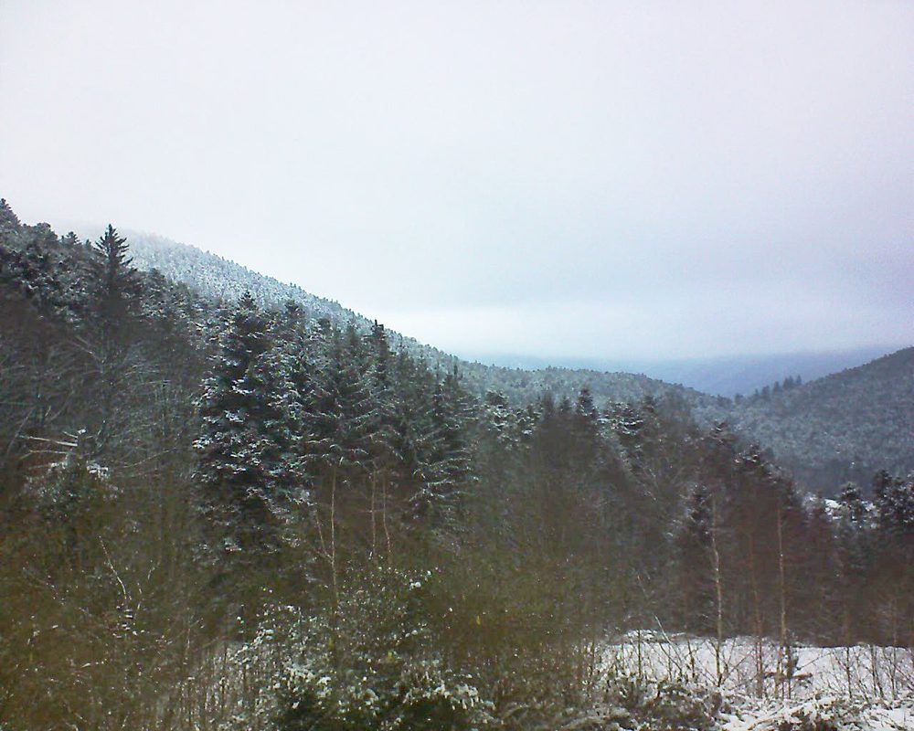Le petit ballon vu depuis le Domaine Langmatt à Murbach le 10.01.2019 à 16:00 Le petit ballon (Alsace, Vosges) le 10.01.2019 à 16:00