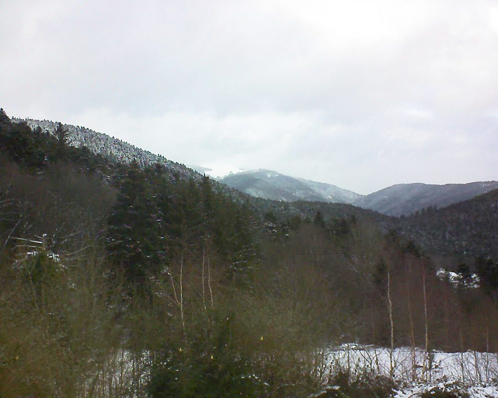 Le petit ballon vu depuis le Domaine Langmatt à Murbach le 12.01.2019 à 10:30 Le petit ballon (Alsace, Vosges) le 12.01.2019 à 10:30