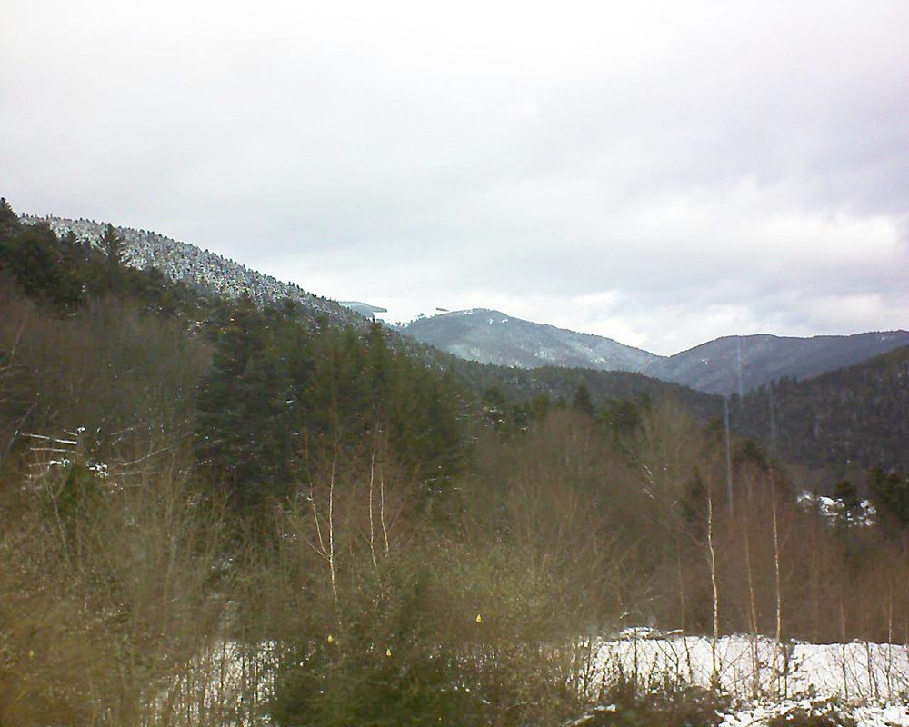Le petit ballon vu depuis le Domaine Langmatt à Murbach le 12.01.2019 à 12:00 Le petit ballon (Alsace, Vosges) le 12.01.2019 à 12:00