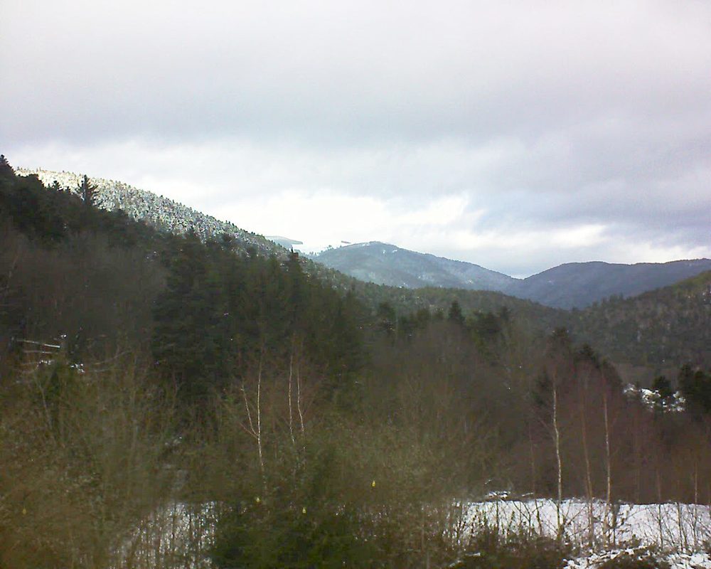 Le petit ballon vu depuis le Domaine Langmatt à Murbach le 12.01.2019 à 13:30 Le petit ballon (Alsace, Vosges) le 12.01.2019 à 13:30