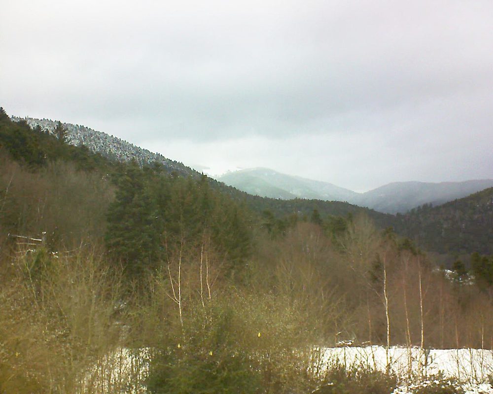 Le petit ballon vu depuis le Domaine Langmatt à Murbach le 12.01.2019 à 15:30 Le petit ballon (Alsace, Vosges) le 12.01.2019 à 15:30