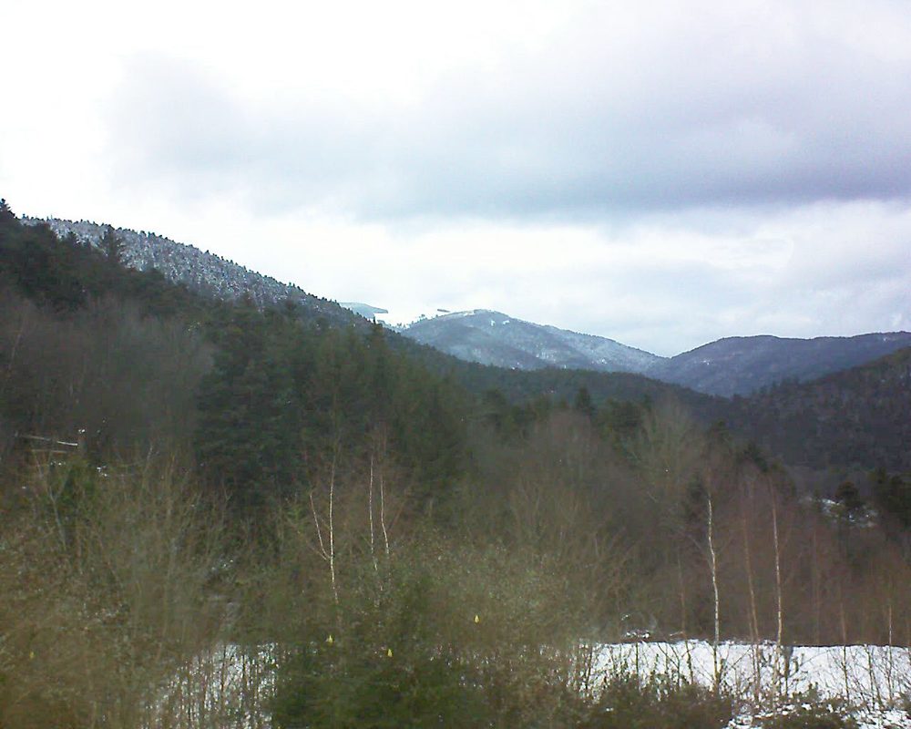 Le petit ballon vu depuis le Domaine Langmatt à Murbach le 12.01.2019 à 16:30 Le petit ballon (Alsace, Vosges) le 12.01.2019 à 16:30