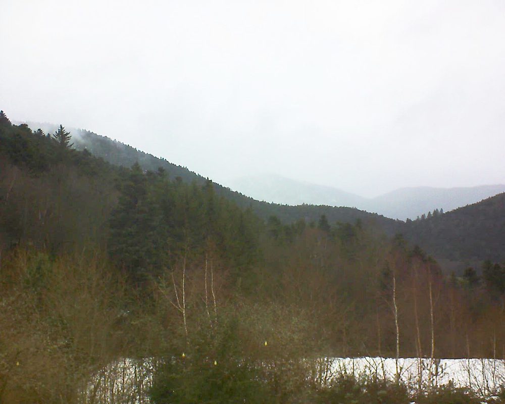 Le petit ballon vu depuis le Domaine Langmatt à Murbach le 13.01.2019 à 10:30 Le petit ballon (Alsace, Vosges) le 13.01.2019 à 10:30
