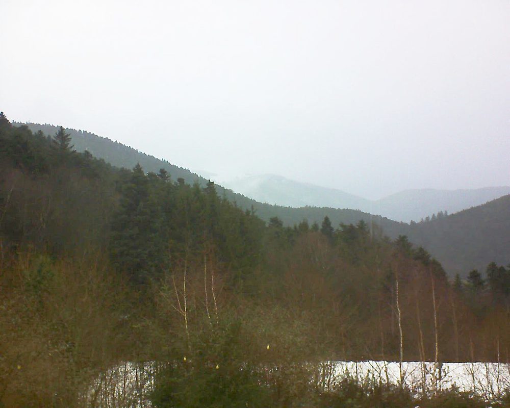 Le petit ballon vu depuis le Domaine Langmatt à Murbach le 13.01.2019 à 11:30 Le petit ballon (Alsace, Vosges) le 13.01.2019 à 11:30