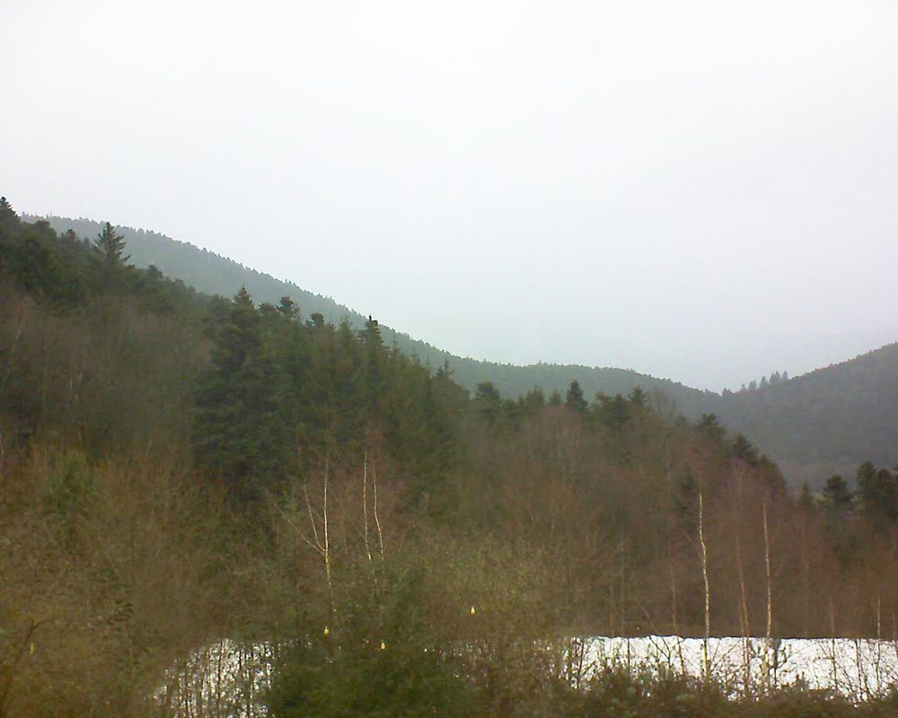 Le petit ballon vu depuis le Domaine Langmatt à Murbach le 13.01.2019 à 14:00 Le petit ballon (Alsace, Vosges) le 13.01.2019 à 14:00