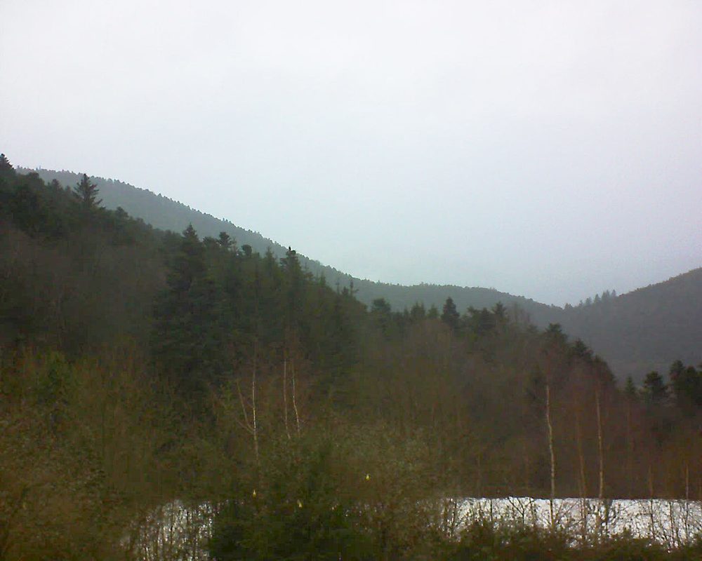 Le petit ballon vu depuis le Domaine Langmatt à Murbach le 13.01.2019 à 14:30 Le petit ballon (Alsace, Vosges) le 13.01.2019 à 14:30