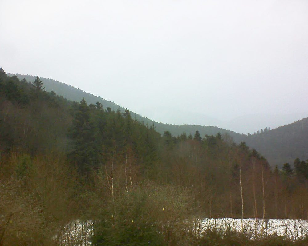 Le petit ballon vu depuis le Domaine Langmatt à Murbach le 13.01.2019 à 15:00 Le petit ballon (Alsace, Vosges) le 13.01.2019 à 15:00