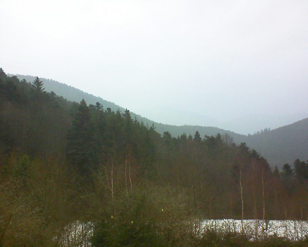 Le petit ballon vu depuis le Domaine Langmatt à Murbach le 13.01.2019 à 15:45 Le petit ballon (Alsace, Vosges) le 13.01.2019 à 15:45