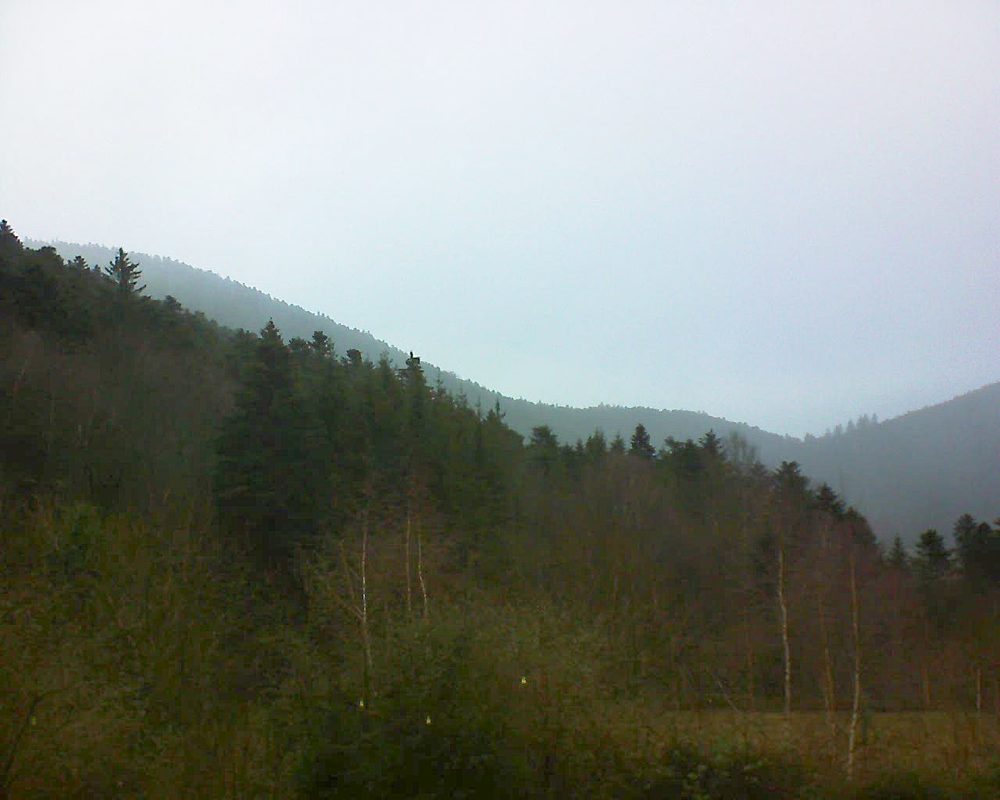 Le petit ballon vu depuis le Domaine Langmatt à Murbach le 14.01.2019 à 10:15 Le petit ballon (Alsace, Vosges) le 14.01.2019 à 10:15