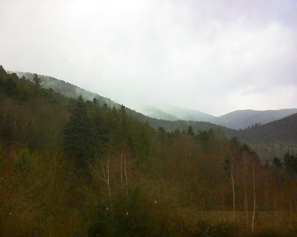 Le petit ballon vu depuis le Domaine Langmatt à Murbach le 14.01.2019 à 10:30 Le petit ballon (Alsace, Vosges) le 14.01.2019 à 10:30