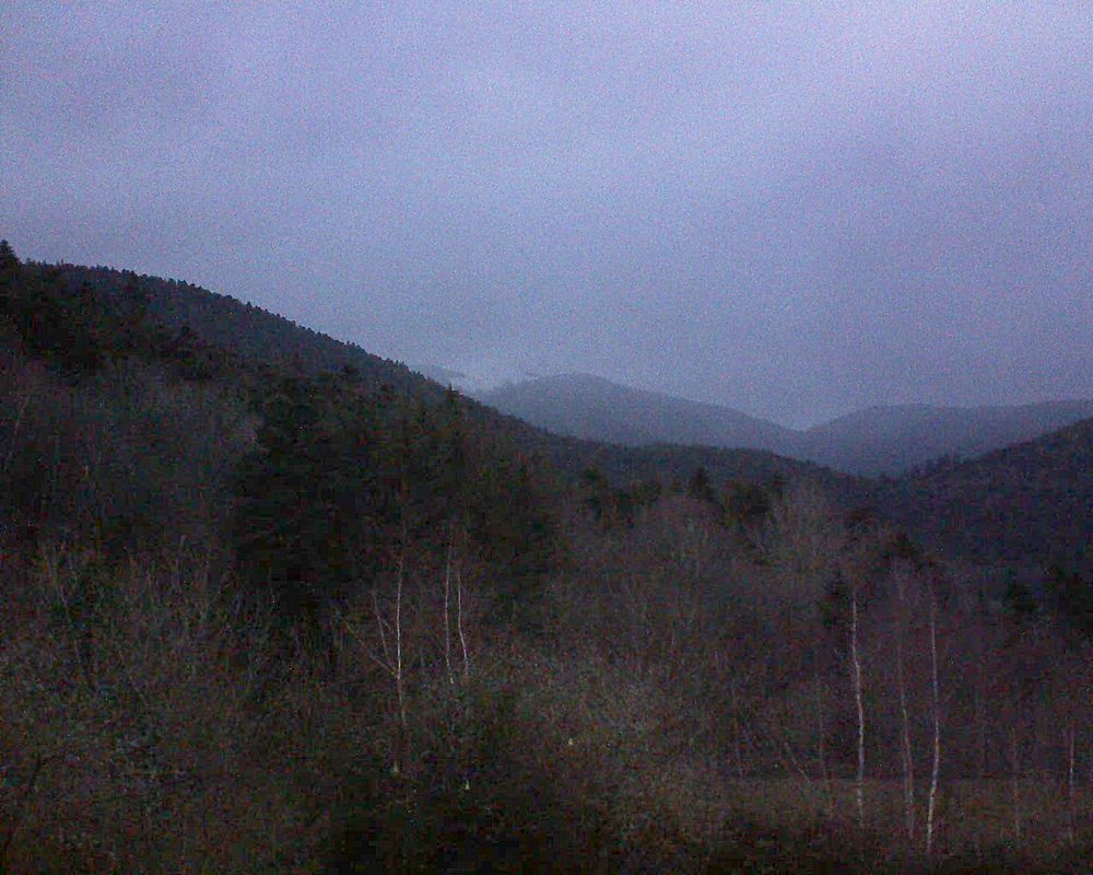 Le petit ballon vu depuis le Domaine Langmatt à Murbach le 14.01.2019 à 17:15 Le petit ballon (Alsace, Vosges) le 14.01.2019 à 17:15