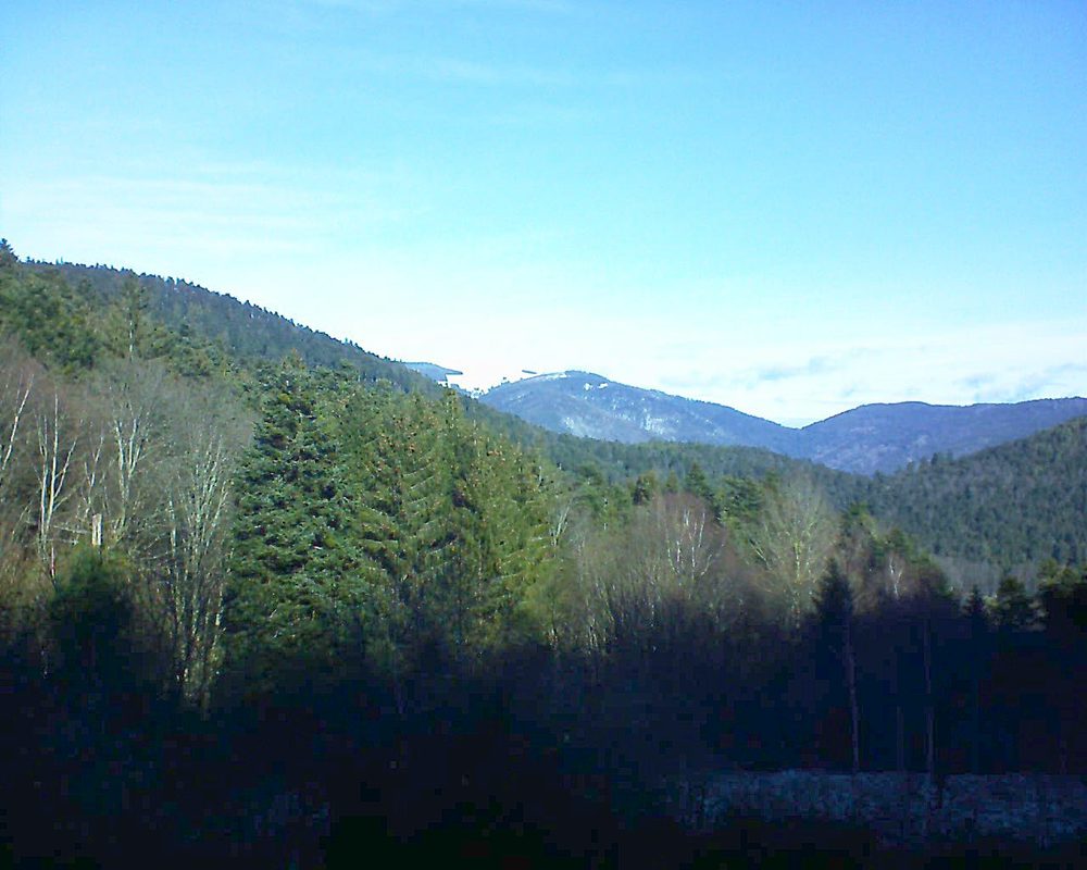 Le petit ballon vu depuis le Domaine Langmatt à Murbach le 15.01.2019 à 11:30 Le petit ballon (Alsace, Vosges) le 15.01.2019 à 11:30