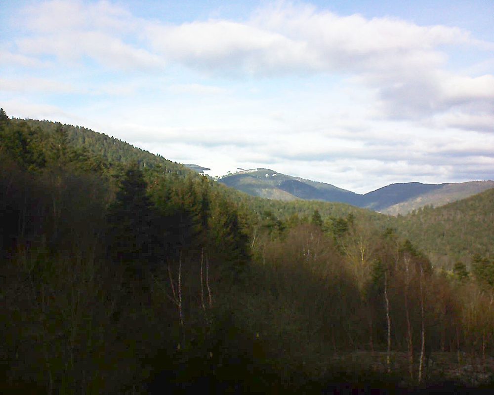 Le petit ballon vu depuis le Domaine Langmatt à Murbach le 15.01.2019 à 13:45 Le petit ballon (Alsace, Vosges) le 15.01.2019 à 13:45