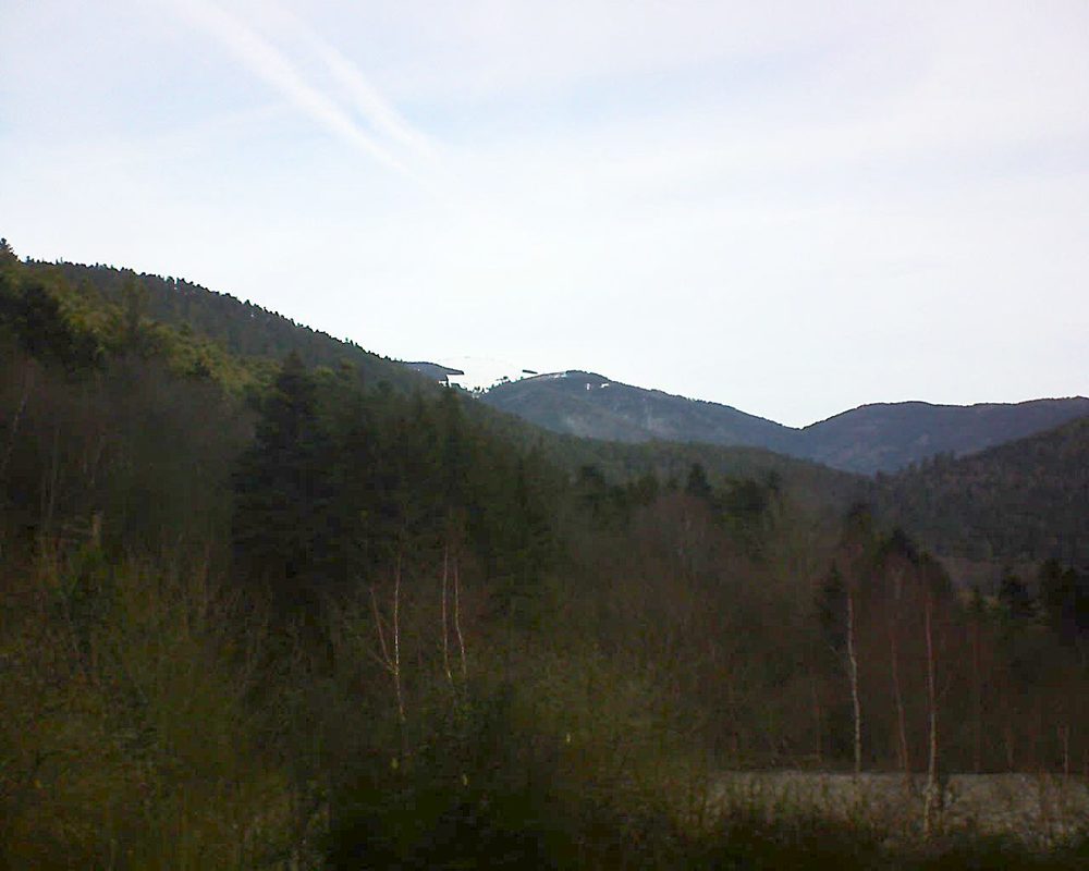 Le petit ballon vu depuis le Domaine Langmatt à Murbach le 16.01.2019 à 10:45 Le petit ballon (Alsace, Vosges) le 16.01.2019 à 10:45