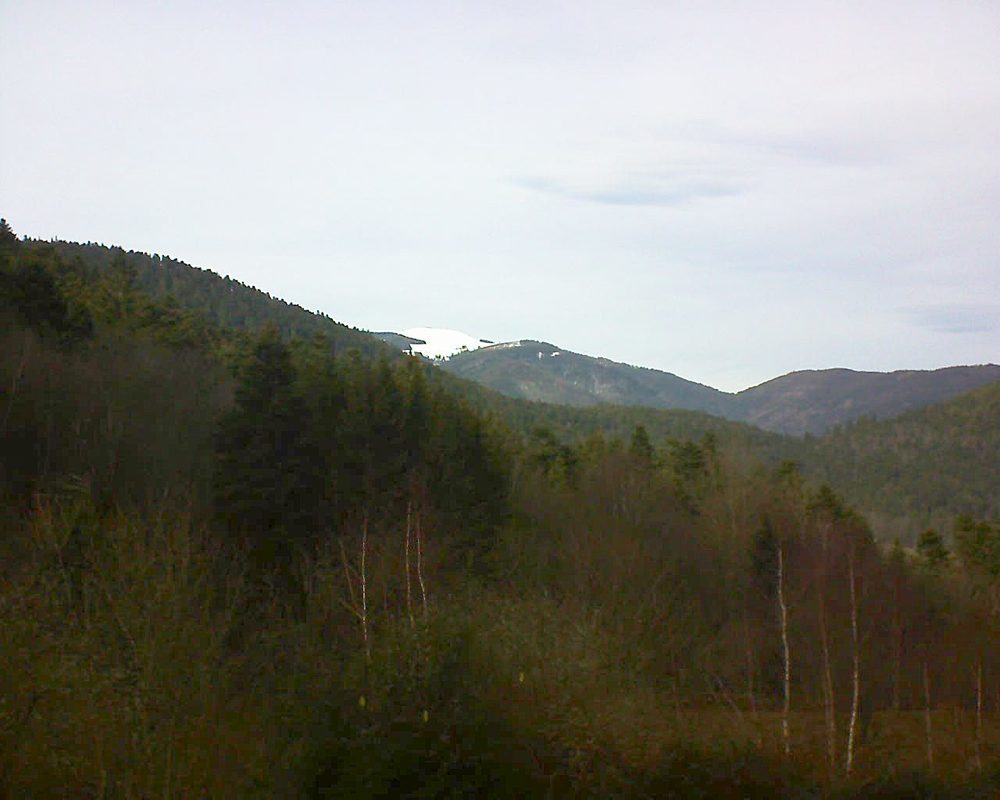 Le petit ballon vu depuis le Domaine Langmatt à Murbach le 16.01.2019 à 14:00 Le petit ballon (Alsace, Vosges) le 16.01.2019 à 14:00