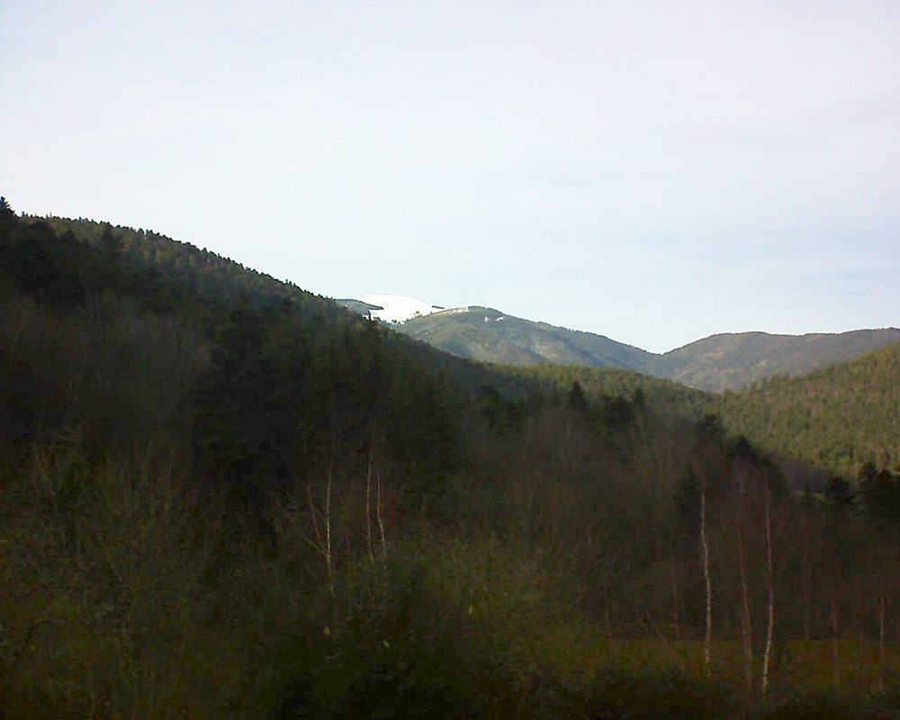 Le petit ballon vu depuis le Domaine Langmatt à Murbach le 16.01.2019 à 15:15 Le petit ballon (Alsace, Vosges) le 16.01.2019 à 15:15