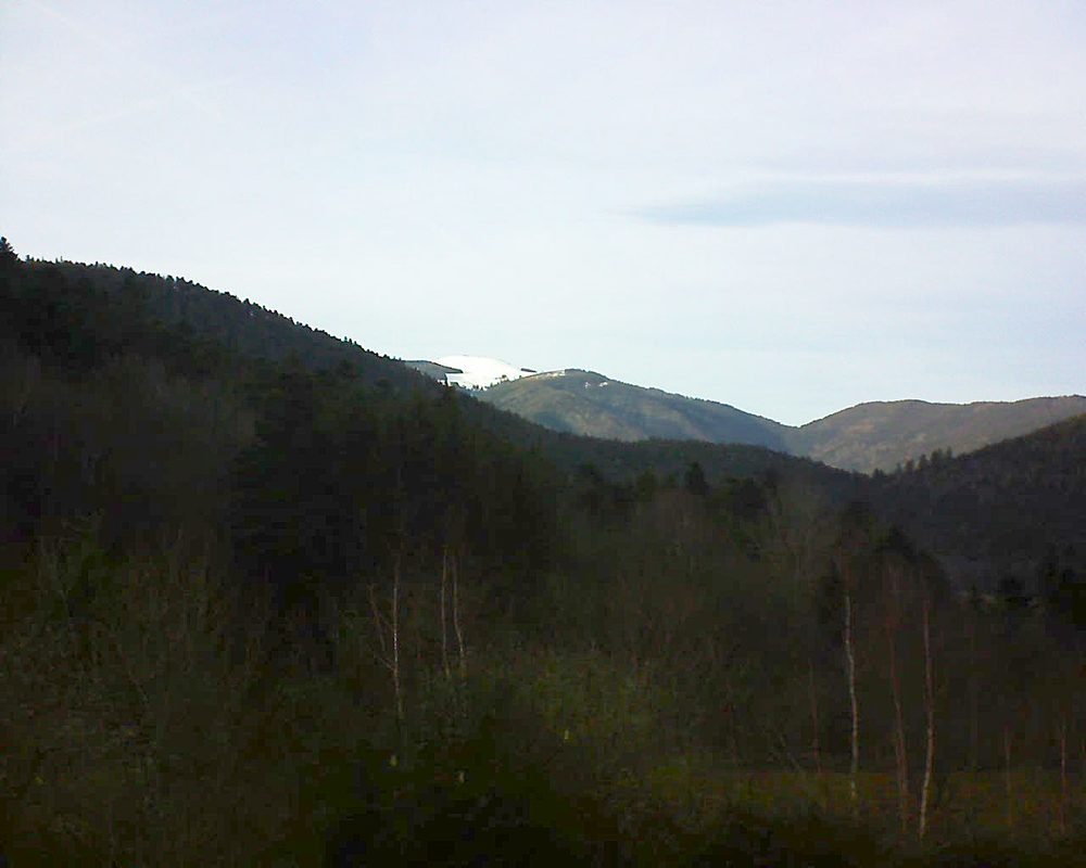 Le petit ballon vu depuis le Domaine Langmatt à Murbach le 16.01.2019 à 15:45 Le petit ballon (Alsace, Vosges) le 16.01.2019 à 15:45