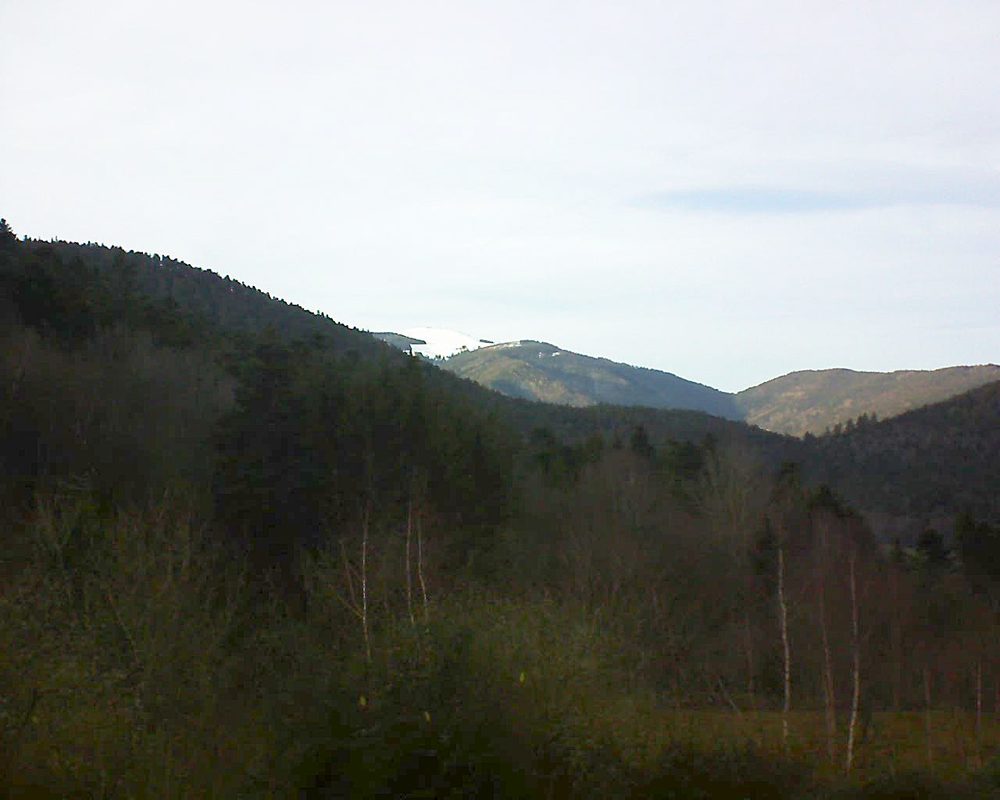 Le petit ballon vu depuis le Domaine Langmatt à Murbach le 16.01.2019 à 16:00 Le petit ballon (Alsace, Vosges) le 16.01.2019 à 16:00